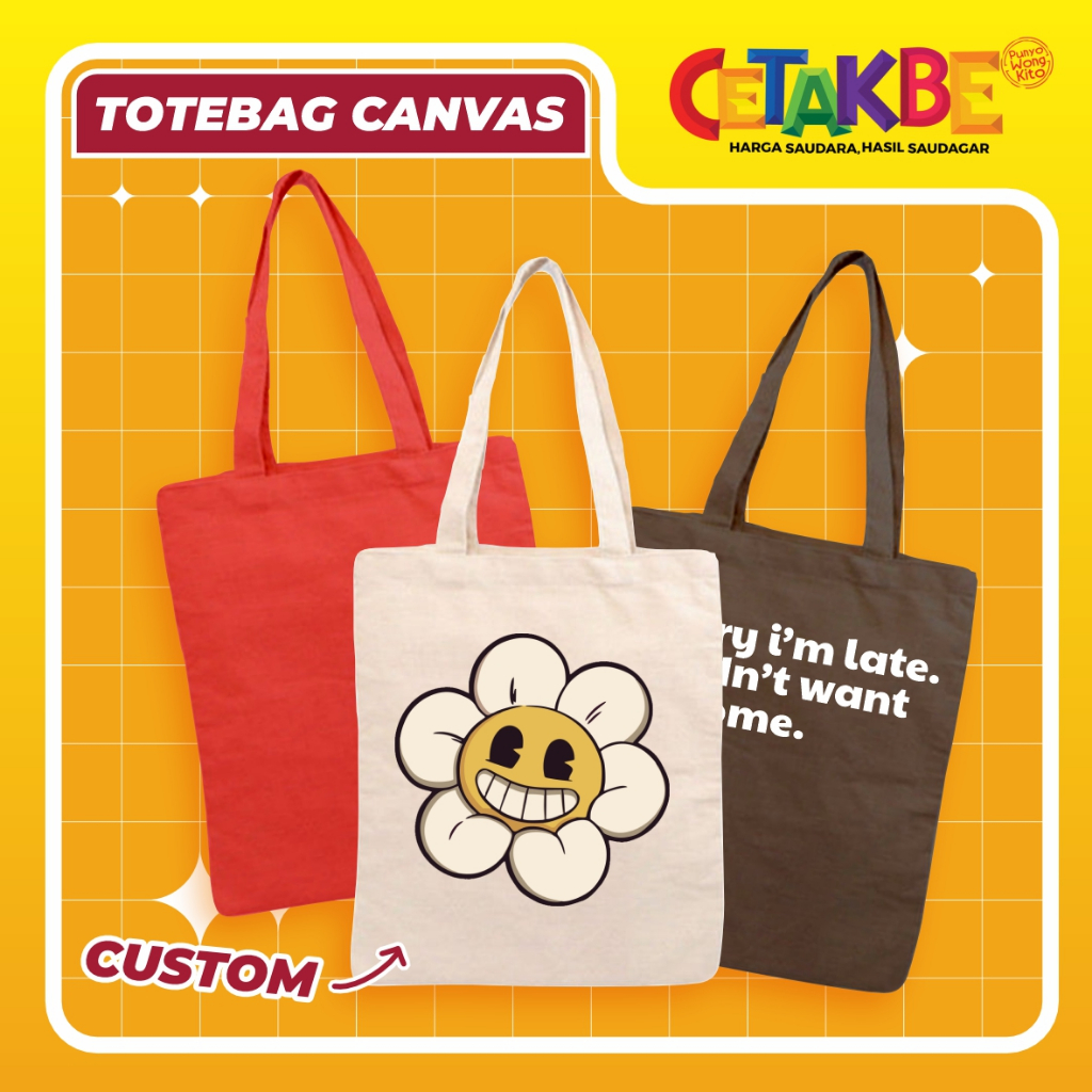 TOTEBAG CANVAS PREMIUM - TOTEBAG CUSTOM