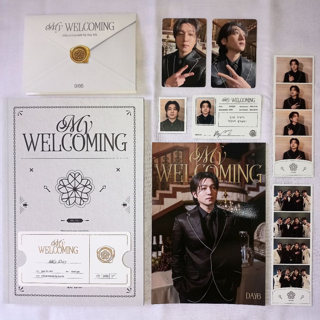 [OFFICIAL] MY WELCOMING DAY6 MY DAY 5TH GEN KIT SUNGJIN SET PHOTOBOOK LEAFLET CARD 4CUT PHOTO POSTER