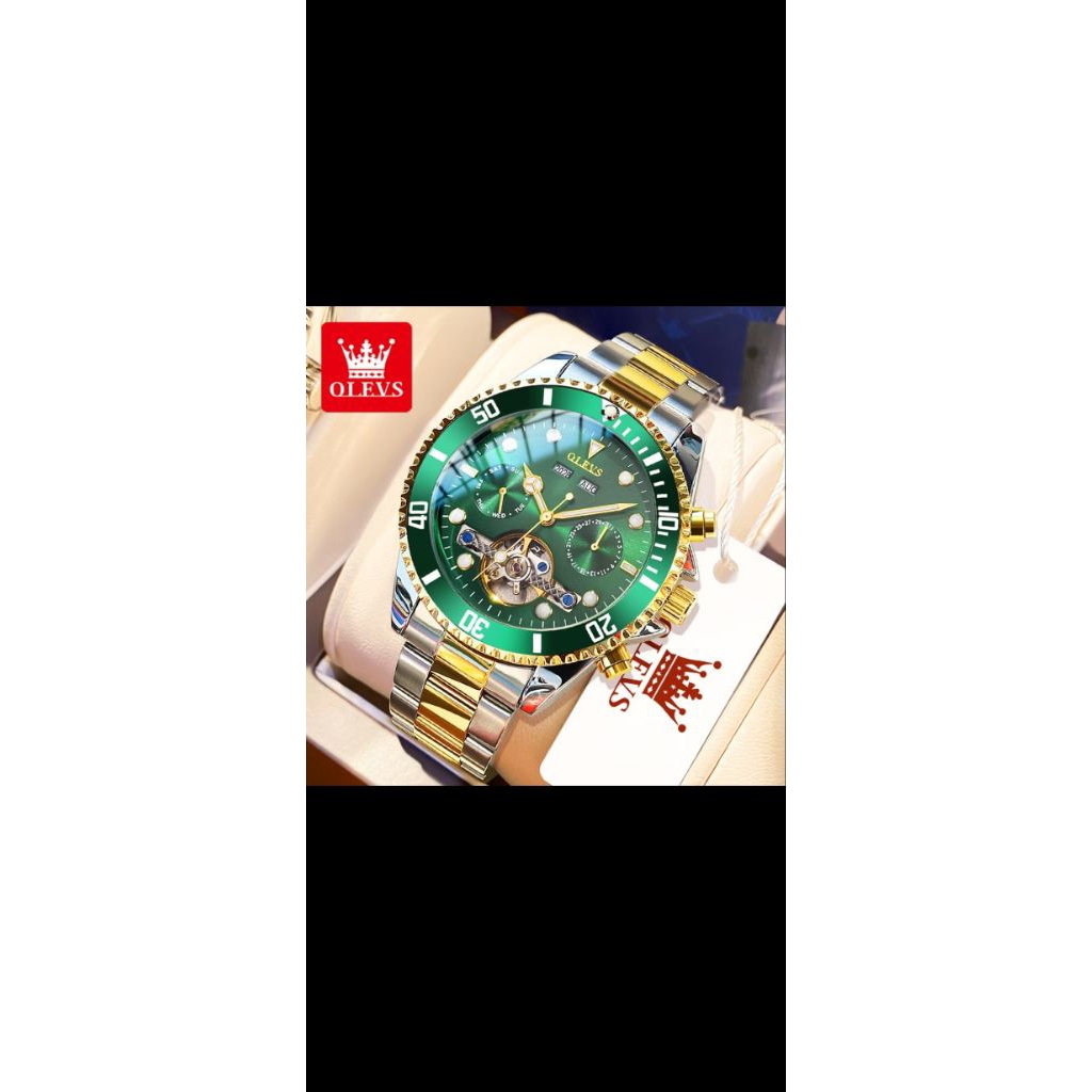 OLEVS Jam Tangan Automatic Pria Anti Air