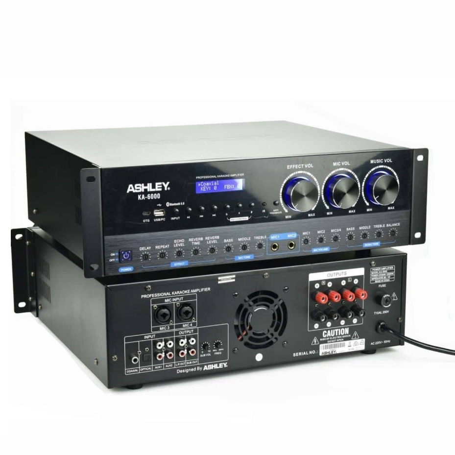 POWER MIXER ASHLEY KA6000 ORIGINAL KARAOKE AMPLI MIXER