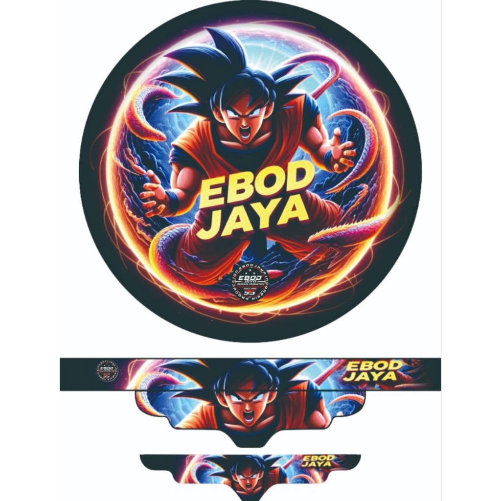 sticker decal sangkar burung murai NO2 motip goku