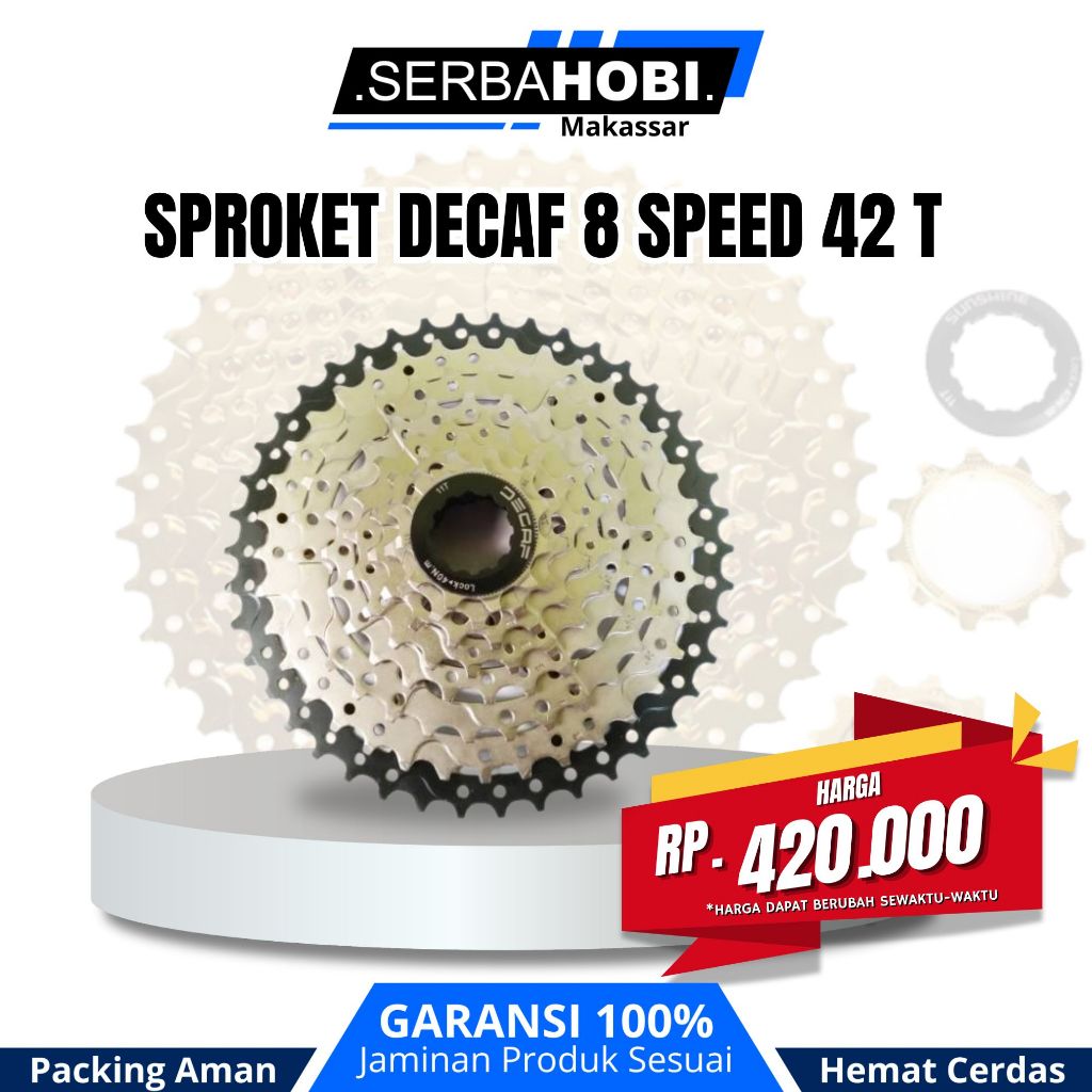 Sproket Decaf 8 speed 42 T