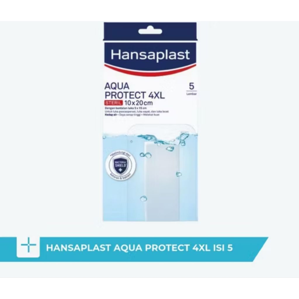 Hansaplast Aqua Protect 4XL 10x20 CM 1 Box 5 Pcs