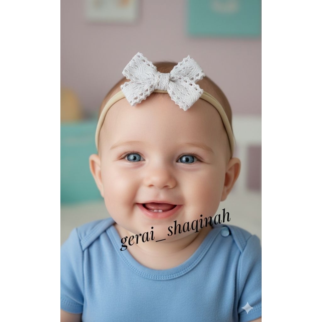 bandana bayi vintage || bandana bayi lucu || bandana bayi nylon usa || baby headband