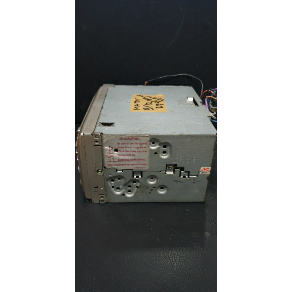 Head Unit JVC 2 din KW-XC55 kondisi mati tidak nyala