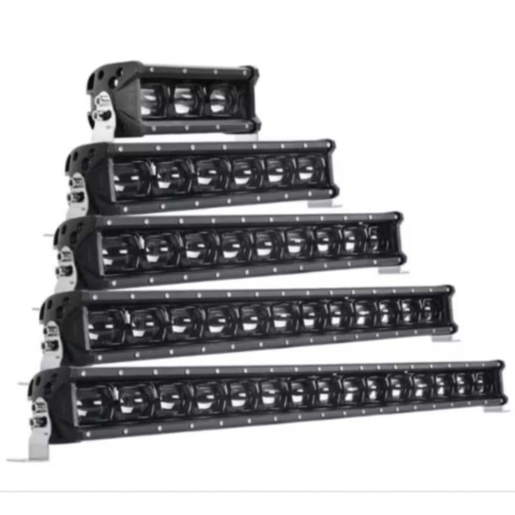 Premium LED Light Bar Black Series Phantom Panjang 105cm 70cm 80cm 117cm 400W 9D Lens Led Bar Lampu 