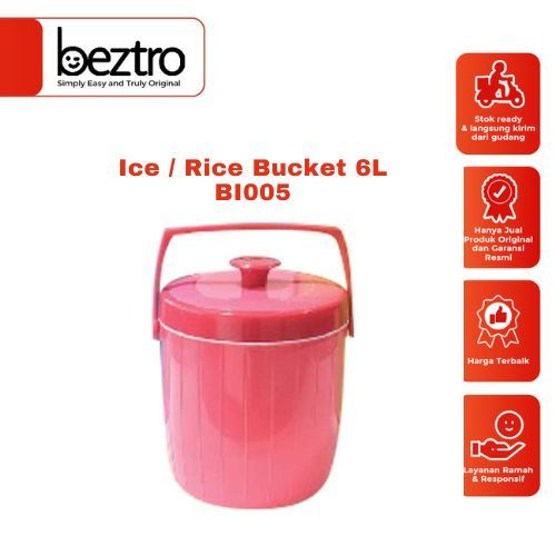 Maspion BI-005 Termos Nasi & Es 6 Liter - Pink, Hijau dan Biru