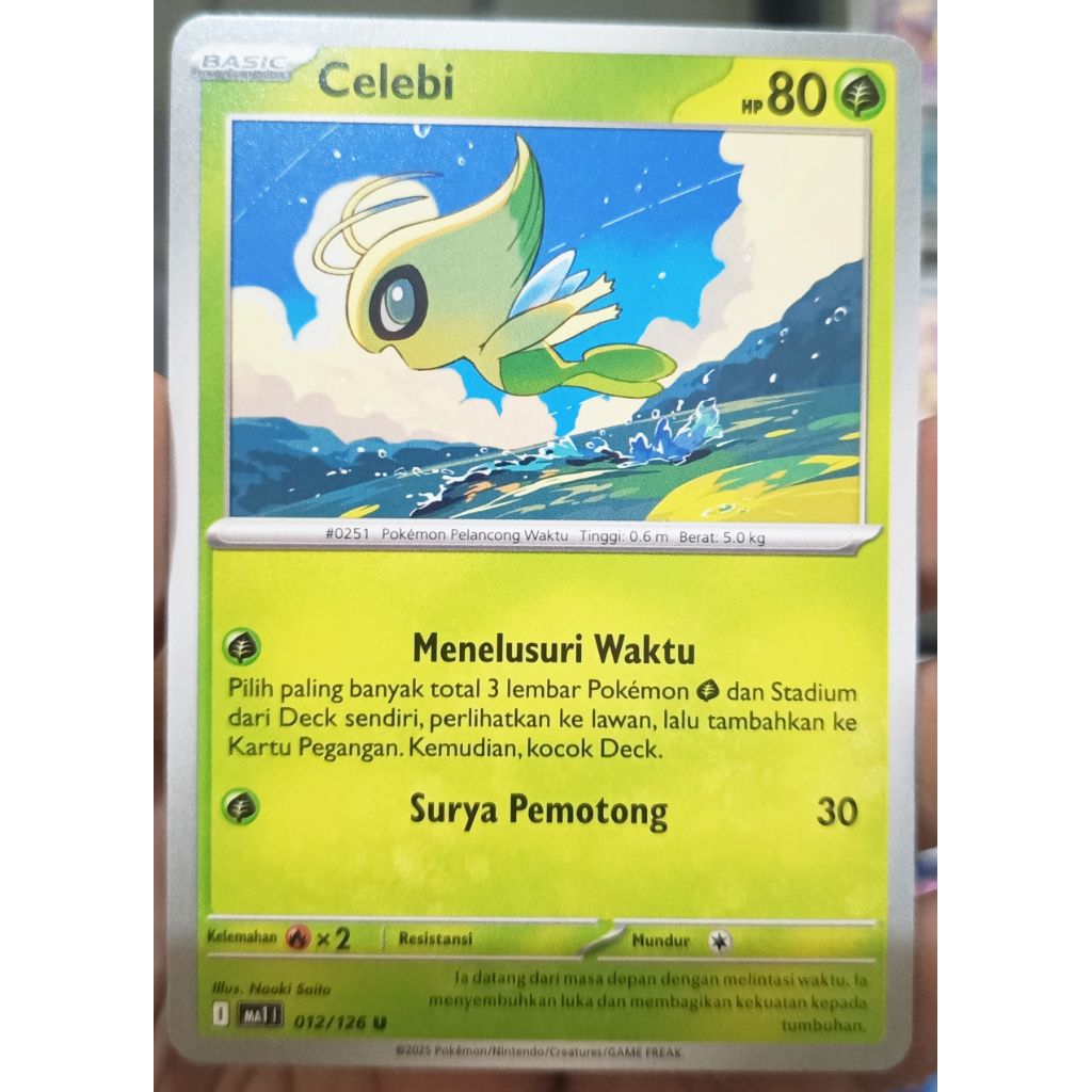 Kartu Pokemon Celebi ma1 012/126 U Original TCG Ind
