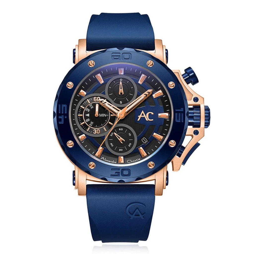 Jam Tangan Pria Analog Alexandre Christie 9205MC AC9205 AC 9205 MC 9205 MCRURBU Original Garansi Res