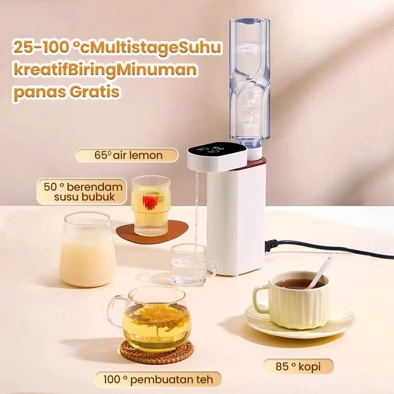 Dispenser Air Portable & Pemanas Air Listrik - Dispenser Mini Lipat untuk Desktop & Travel, Pemanas 