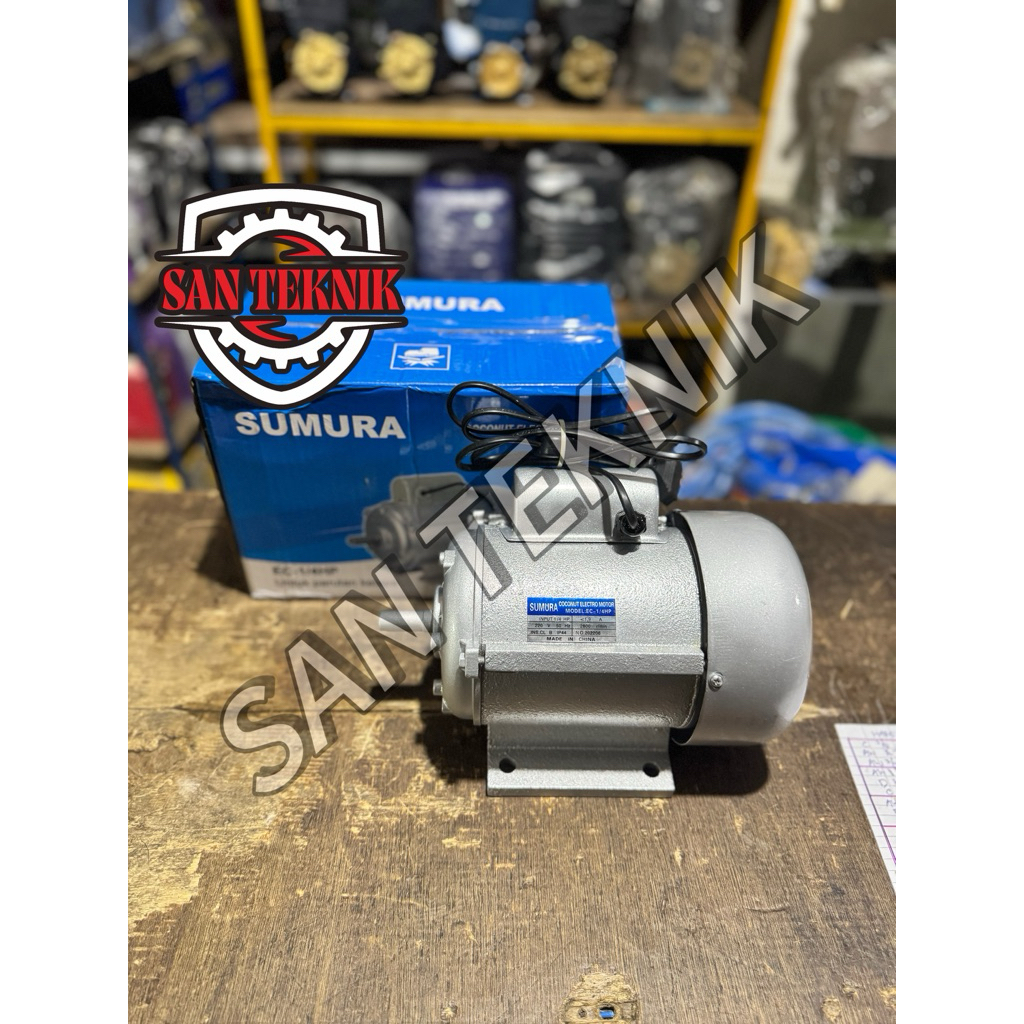 Mesin Penggerak Dinamo Parut Kelapa / Electric Motor Sumura 1/4 HP