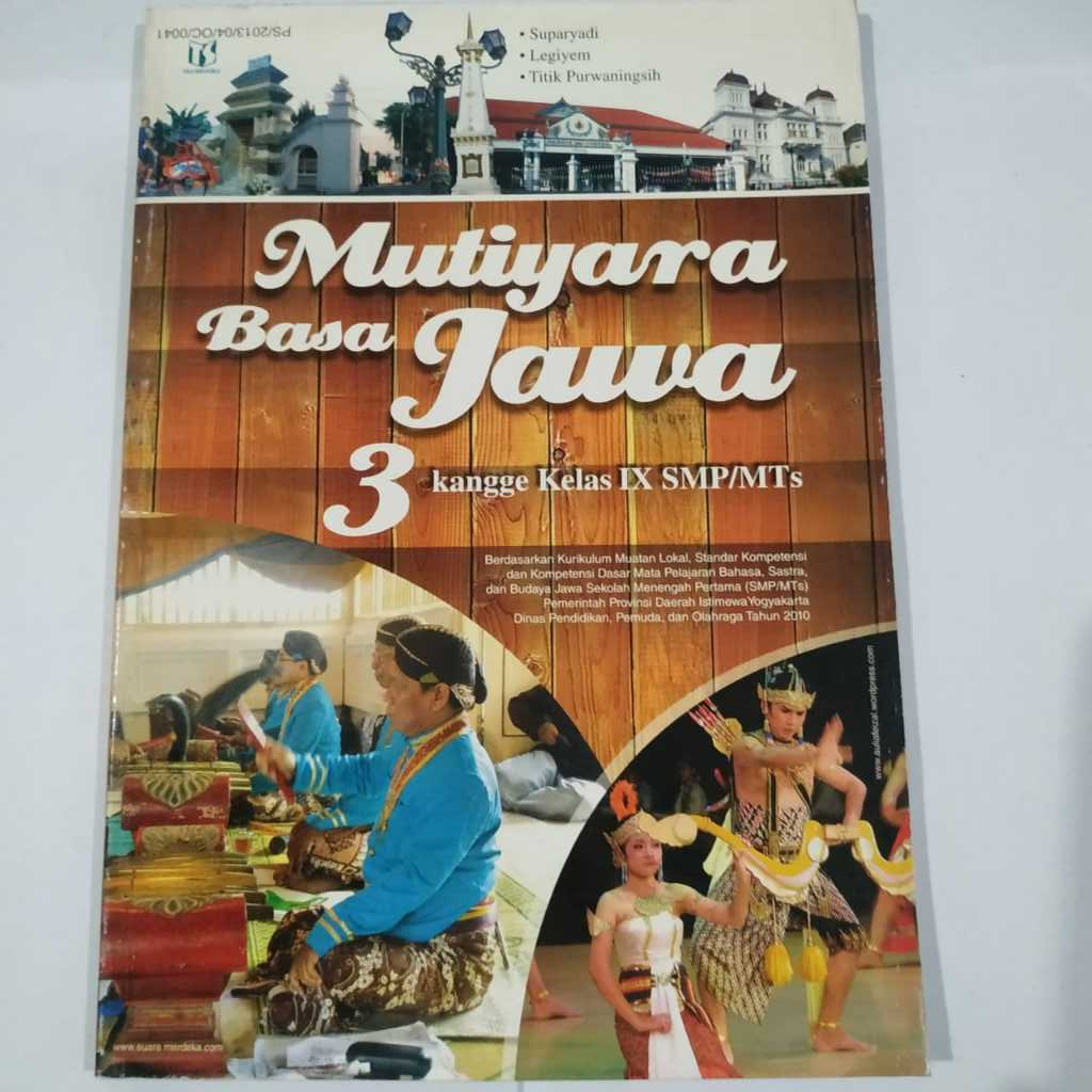Buku Obral MUTIYARA BASA JAWA 3 kangge kelas IX SMP/MTS - Suparyadi, dkk - Tiga Serangkai