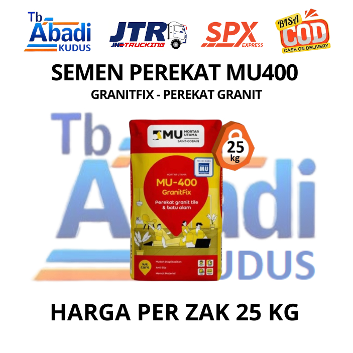 SEMEN MU400 - Mortar Utama MU 400 Perekat Granit 25 kg