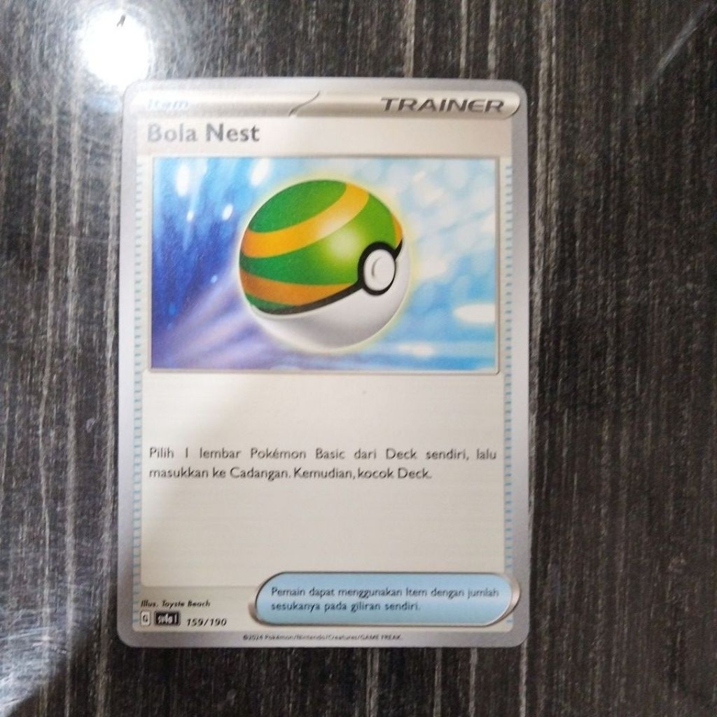 Bola Nest Item Trainer Pokemon TCG Indonesia sv4a 159/190