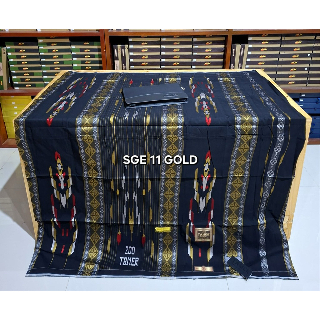 Sarung Tamer SGE Original Gold 200 Premium Motif Terbaru 2026