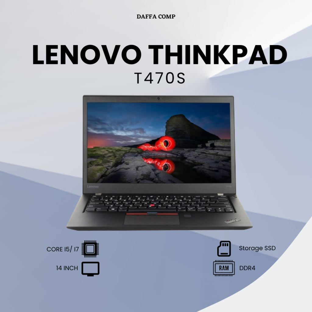 LAPTOP LENOVO THINKPAD T470s INTEL CORE i7 GENT 7 MURAH DAN BERGARANSI