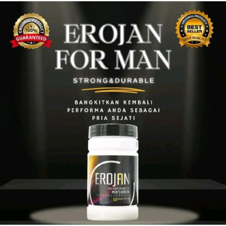 EROJAN Original 60 Kapsul 100% Halal Erojan Testosteron Booster Asli By Gemini Terbukti