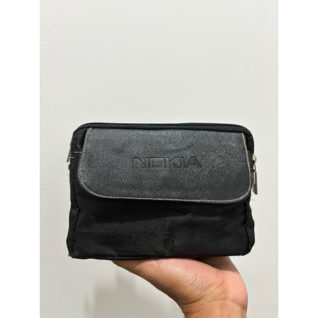 Tas Kecil Pouch merek Nokia jadul vintage lawas kuno koleksi kolektor