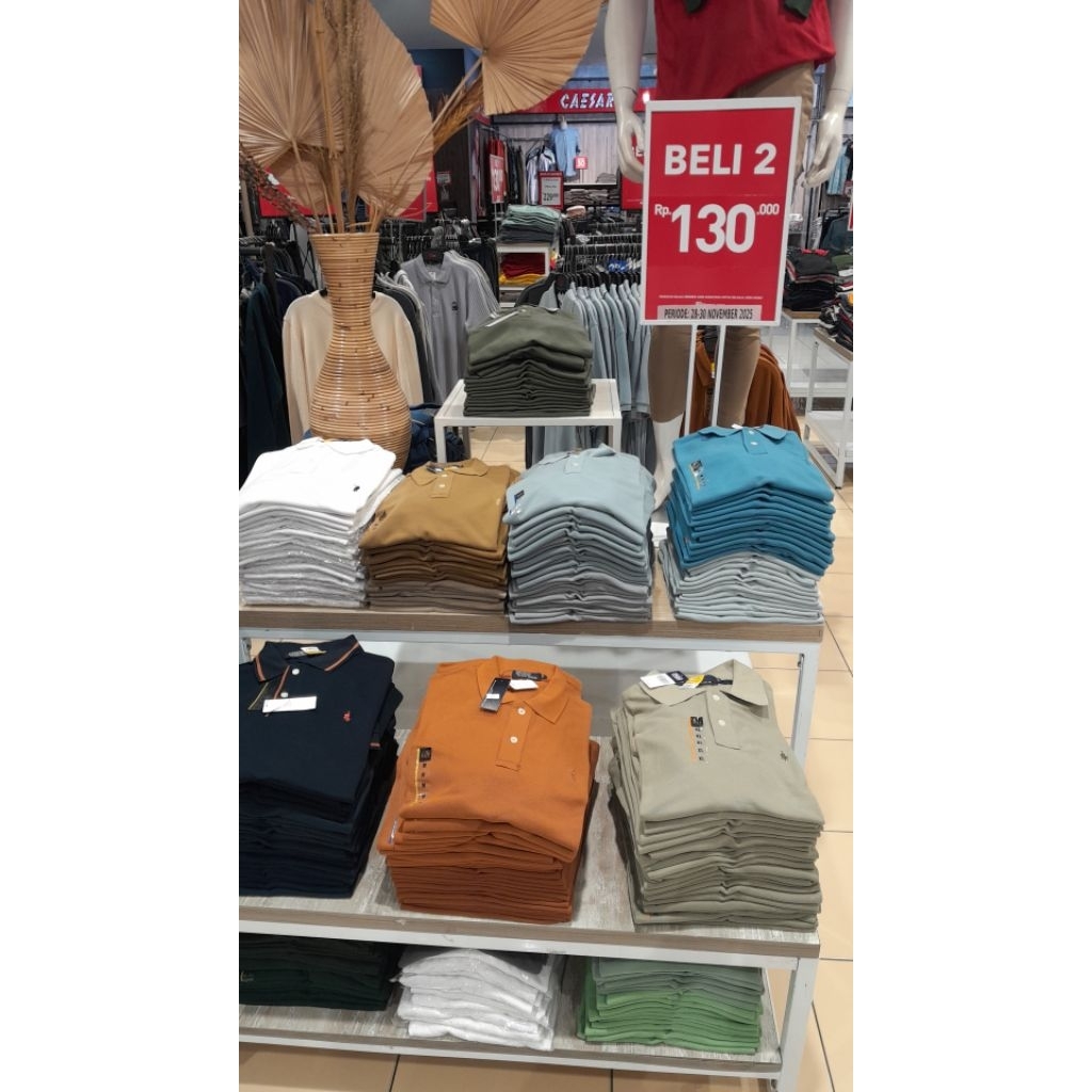 BELI 2/130K Kaos Polo Wangky RAMAYANA CIPLAZ KLENDER