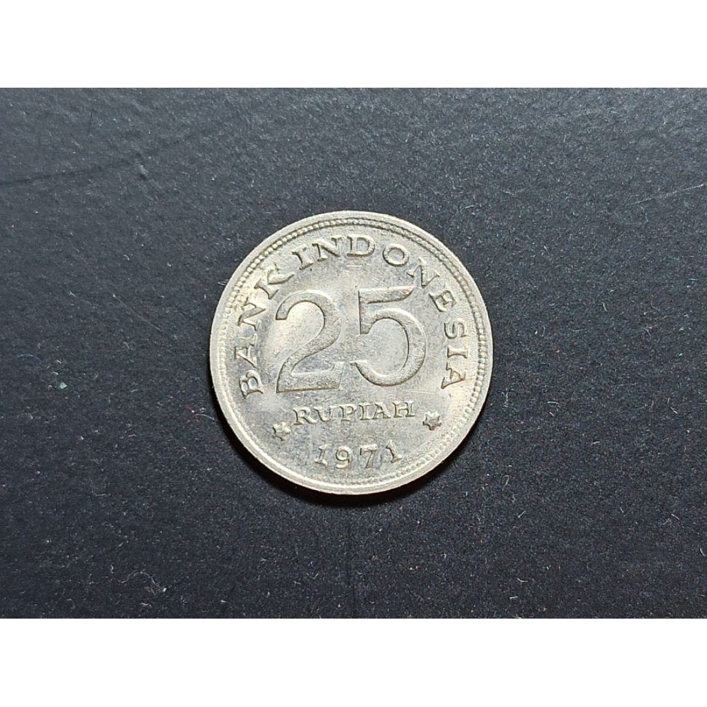 koin kuno 25 rp tahun 1971 k212
