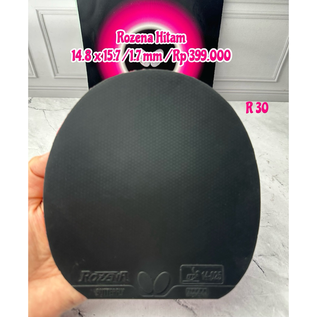 SECOND KARET PINGPONG TENIS MEJA ROZENA WARNA HITAM