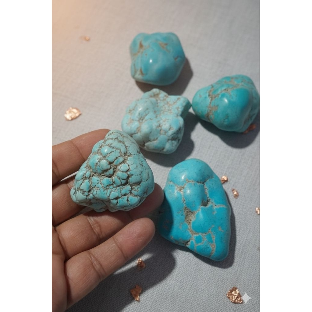 batu akik rough bongkahan tunggall pirus tibet natural howlite besar