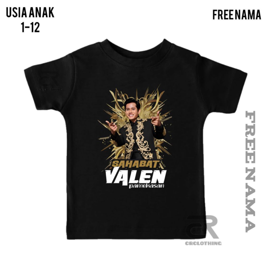Kaos Anak Valen Dangdut Academy D7 Plat E Cotton Combed Katun Premium