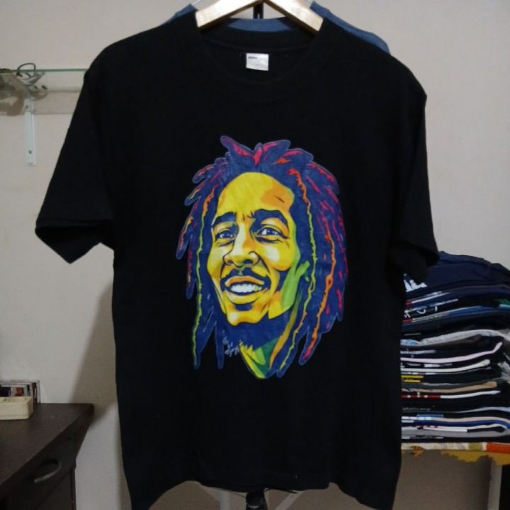 Kaos katun MICHIKO LONDON second Original kerah kencang built up tanpa jahitan samping warna hitam p