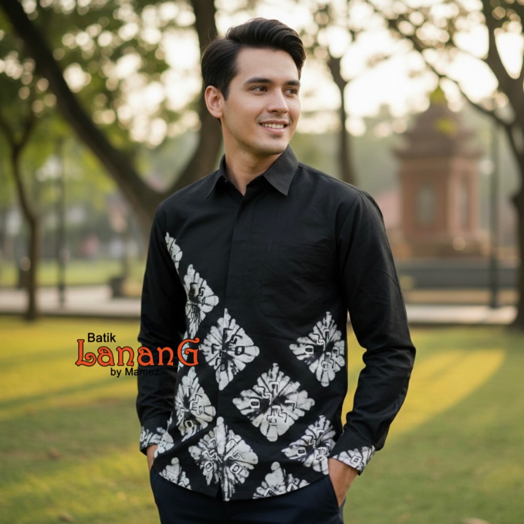 Batik Pria Batik Lontara kode Anwa 5 Anwa 6 by Batik Lanang Mamez Batik Makassar