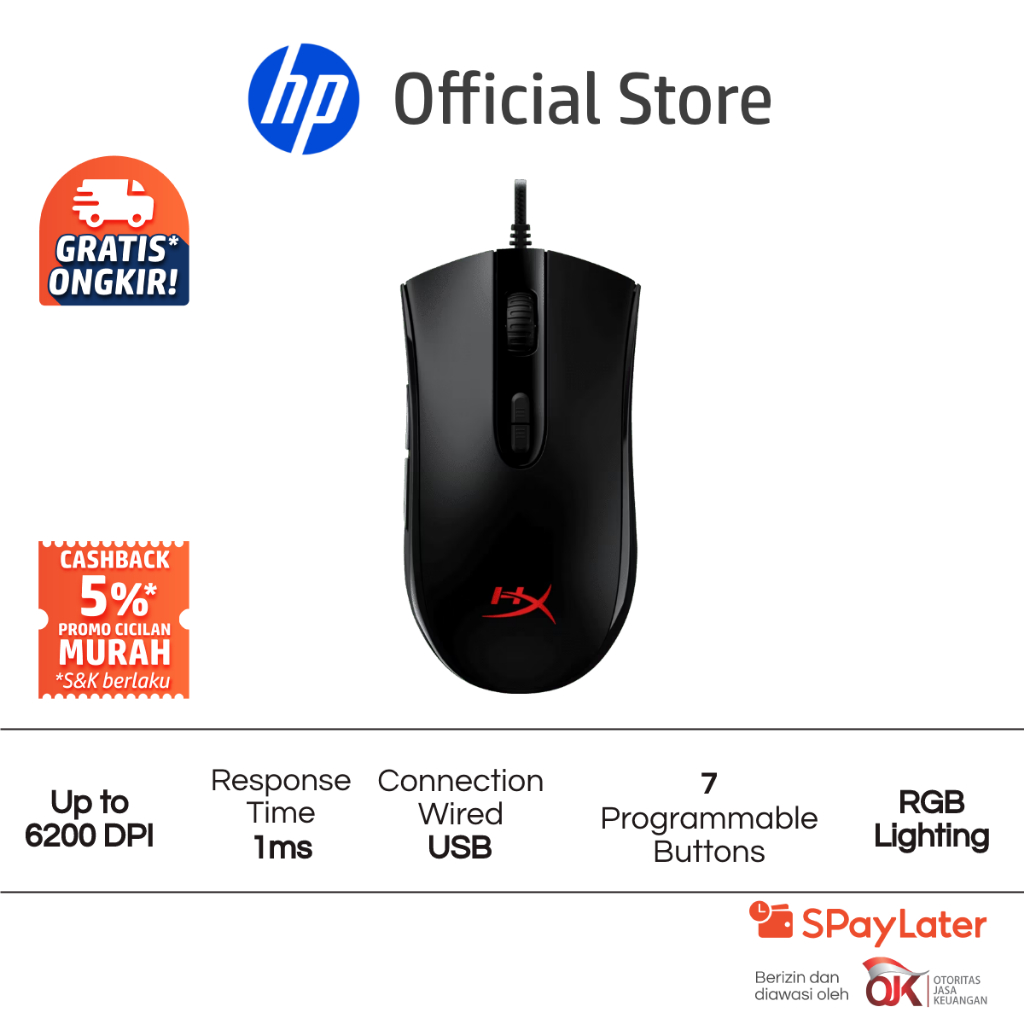 Gaming Mouse HyperX Pulsefire Core ( Black )