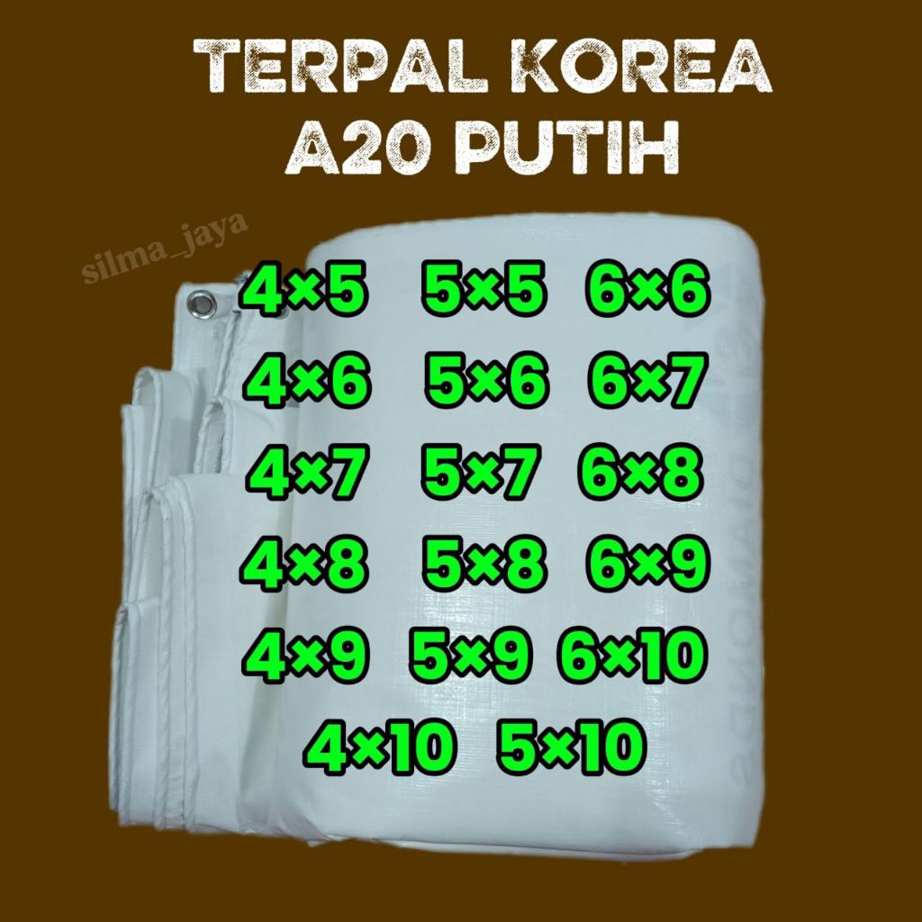 TERPAL PUTIH A20 KOREA UNTUK TENDA & PANGGUNG