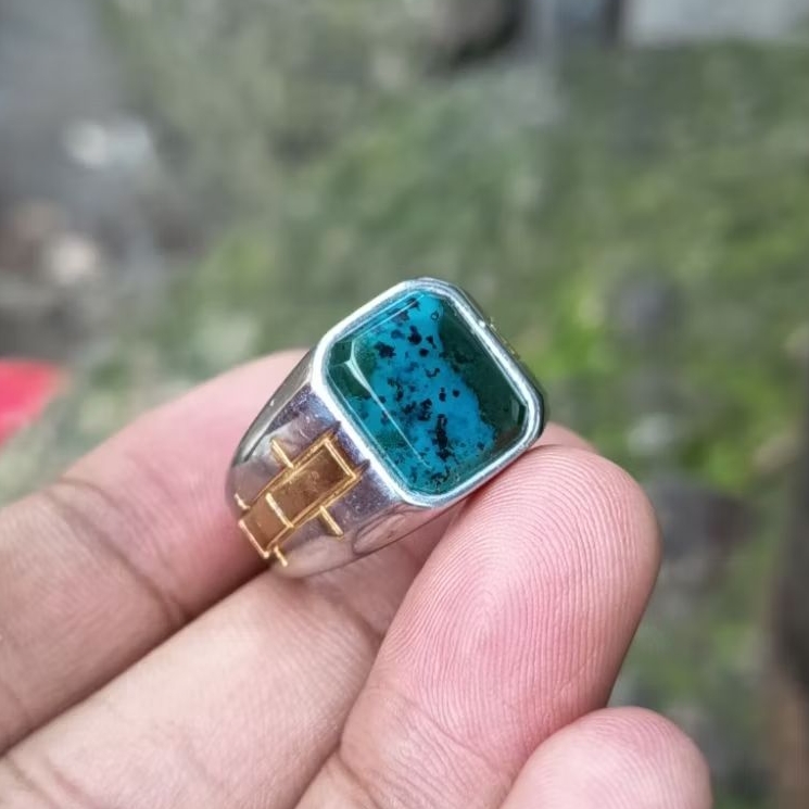 cincin batu bacan doko majiko totol coklat encer sz 8