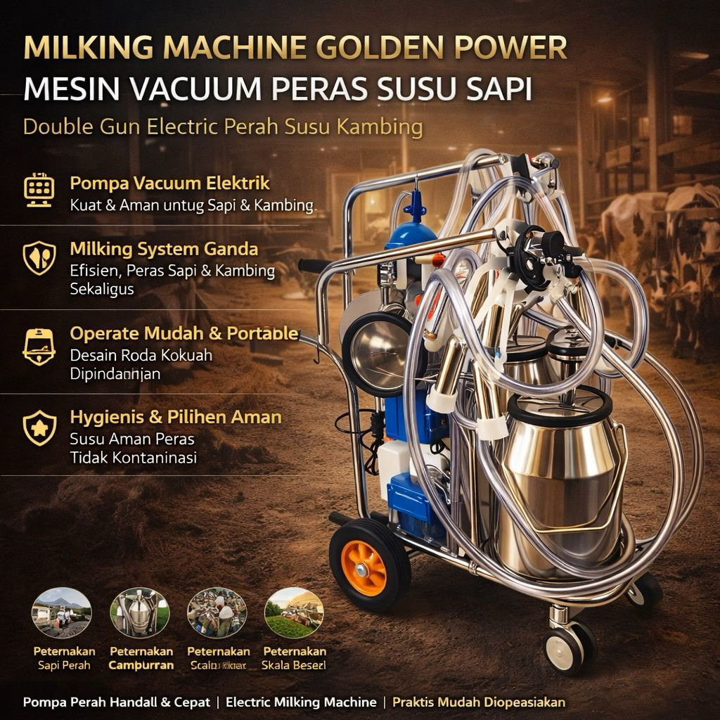 Mesin Perah Portable Double Bukcet Made in China