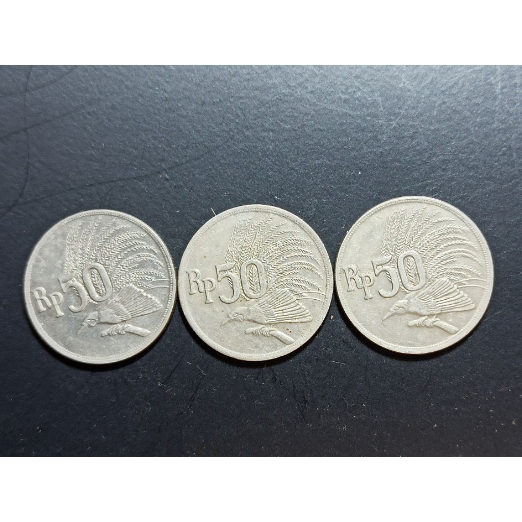 uang kuno Indonesia 50 rp tahun 1971 k222