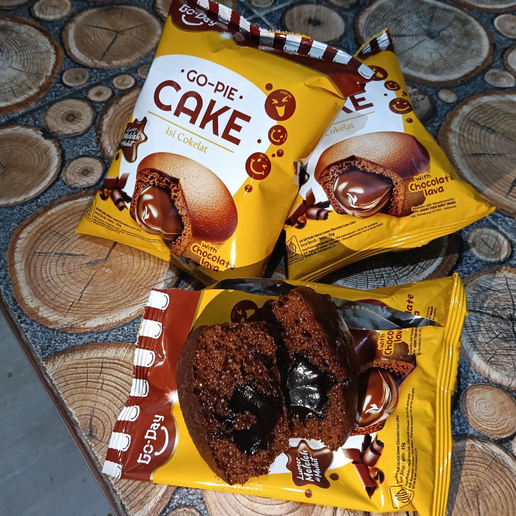 Go-pie cake chocolate lava lembut lumer cokelat nya dapat 3