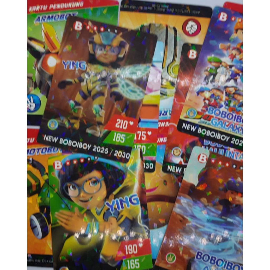 Koleksi Kartu Boboiboy Full Hologram Trading Card