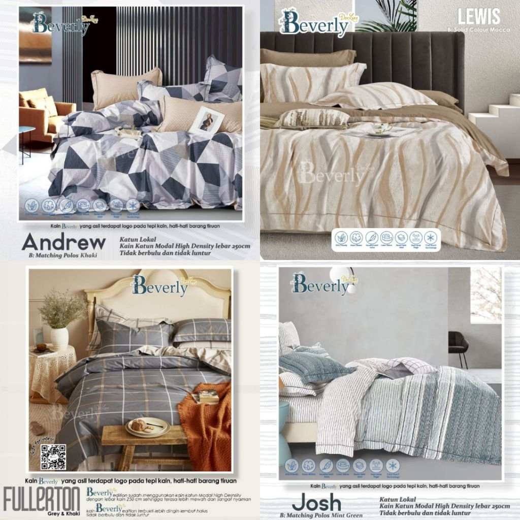 SPREI SEPREI KATUN LOKAL ESRA MOTIF ABSTRAK