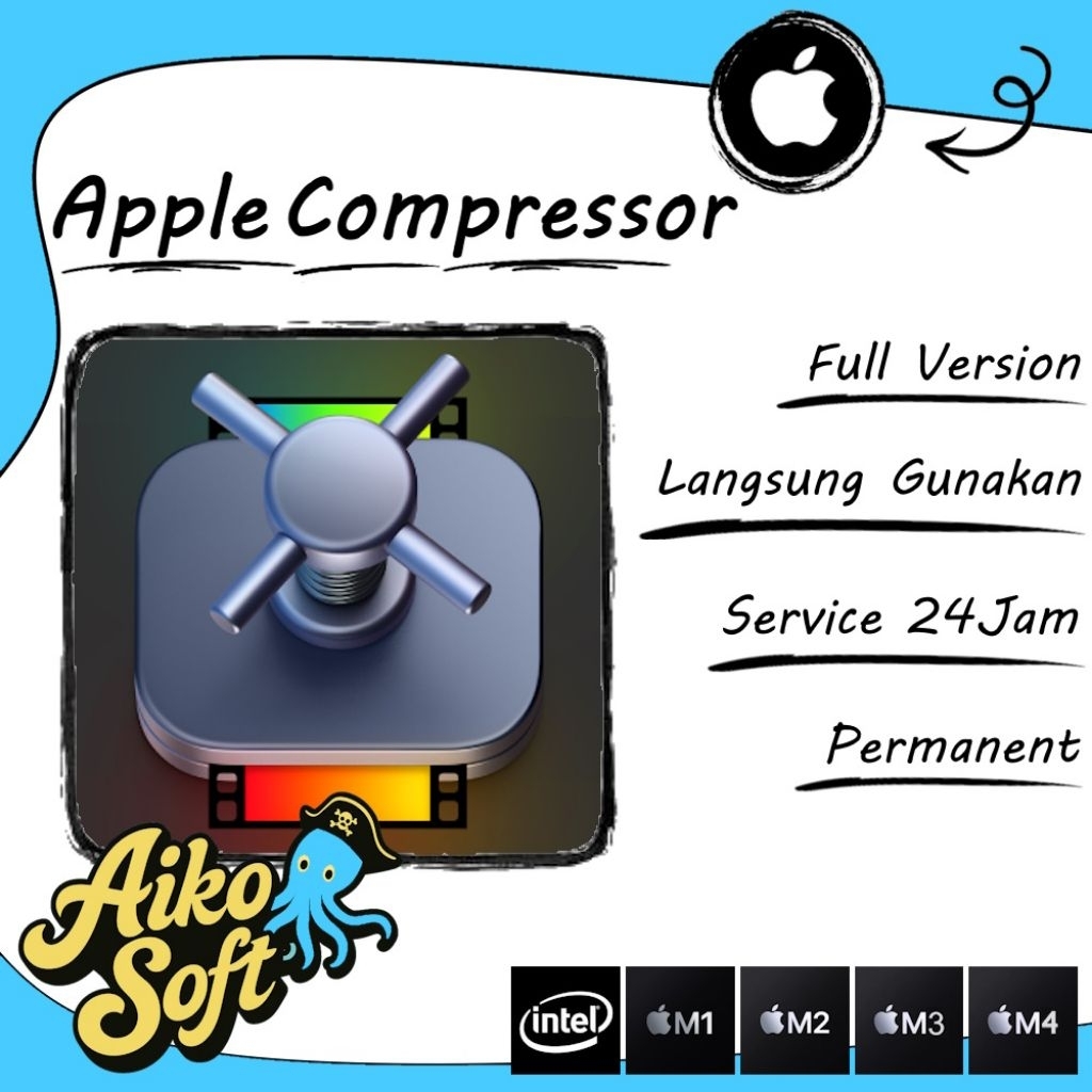 Apple Compresor Permanent MAC (INTEL/M1-M4)
