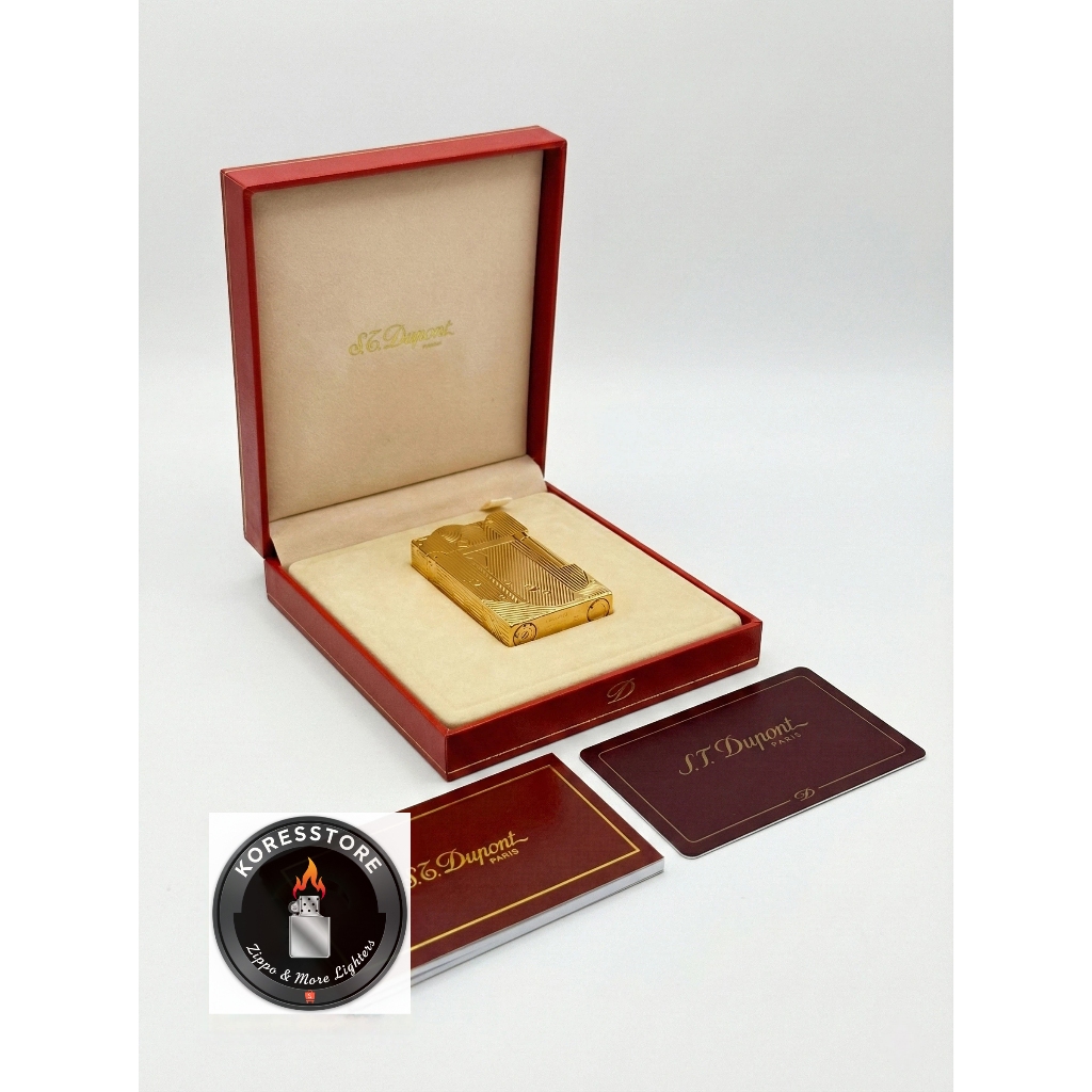 S.T. Dupont Ligne 2 Gold Engraved Special Pattern  Luxury Lighter Dupont  Full Set High Investment