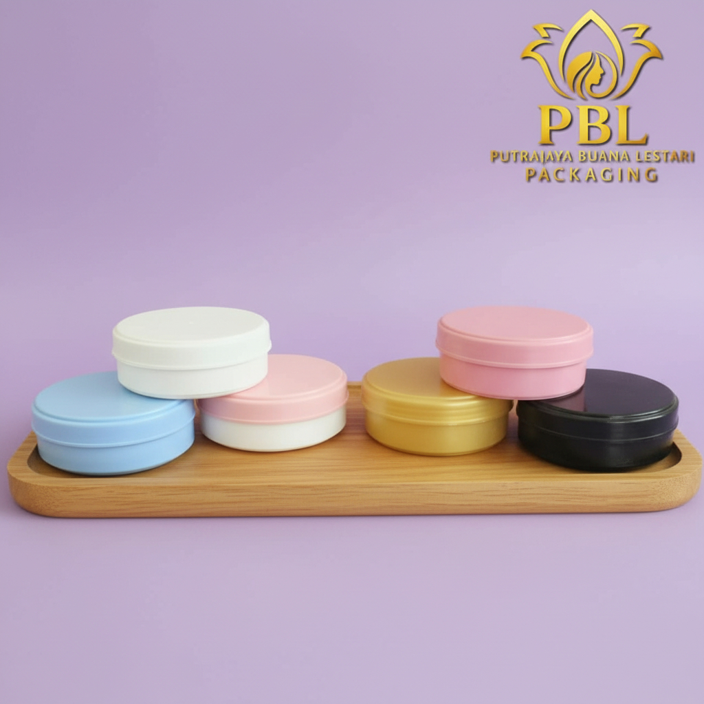 Pot Lulur 100gram Varian Warna / Pot Pomade 100gr / Pot Bedak 100gr / Pot Kosmetik 100gr - Pot Plast