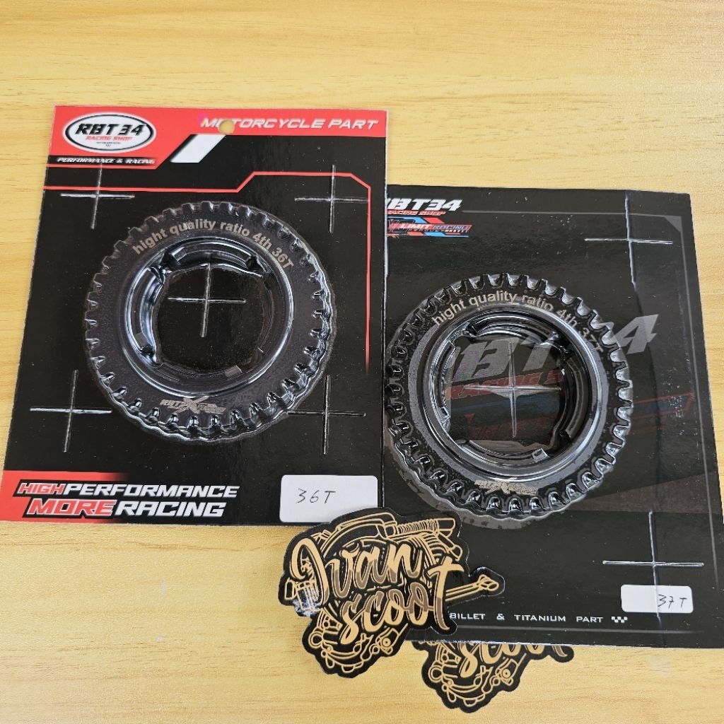 Gear Ratio Gigi 4 Vespa Mata 36 37 RBT BGM Gigi Rasio Vespa Top Speed
