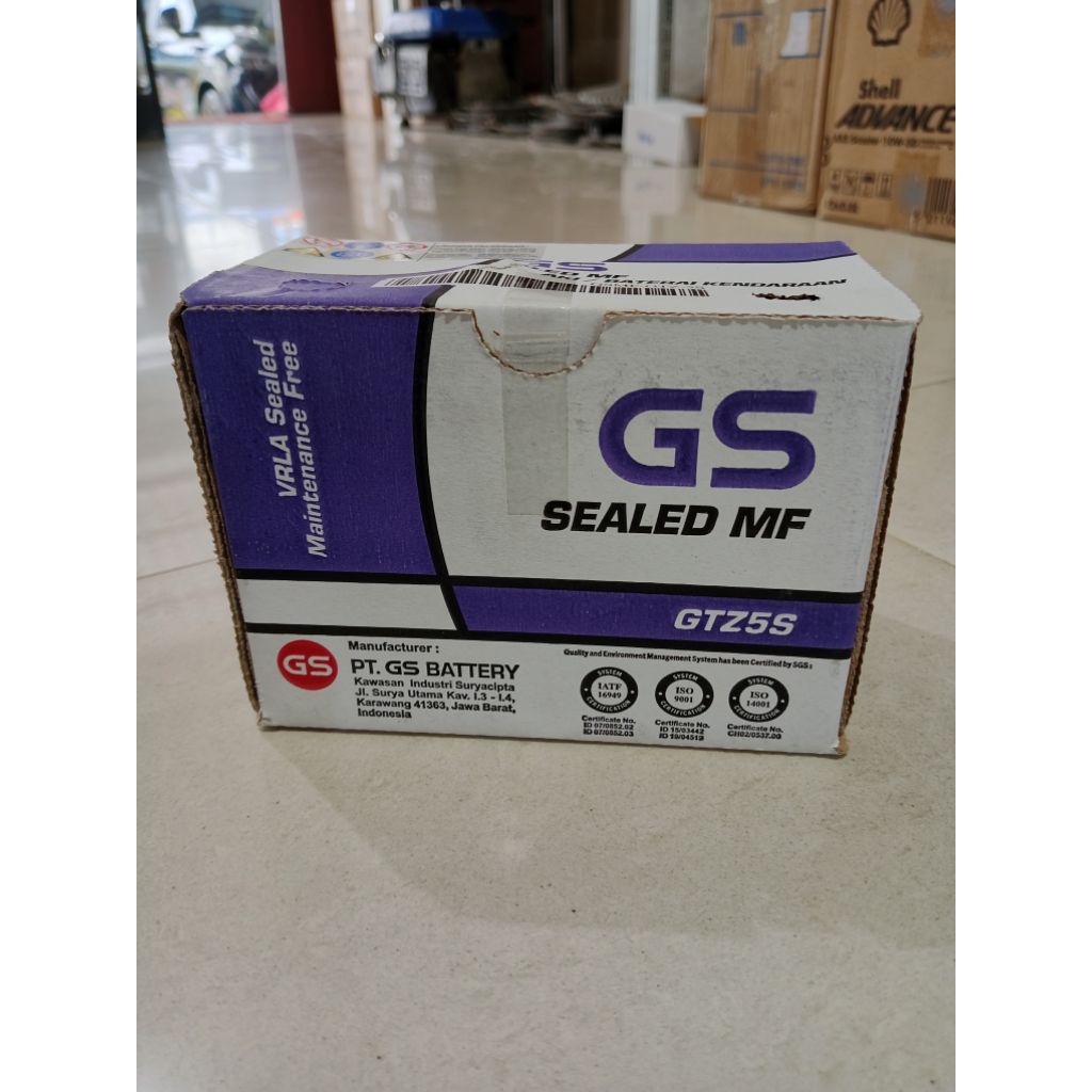 Aki GTZ5S GS SEALED MF Beat, Scoopy, Shogun
