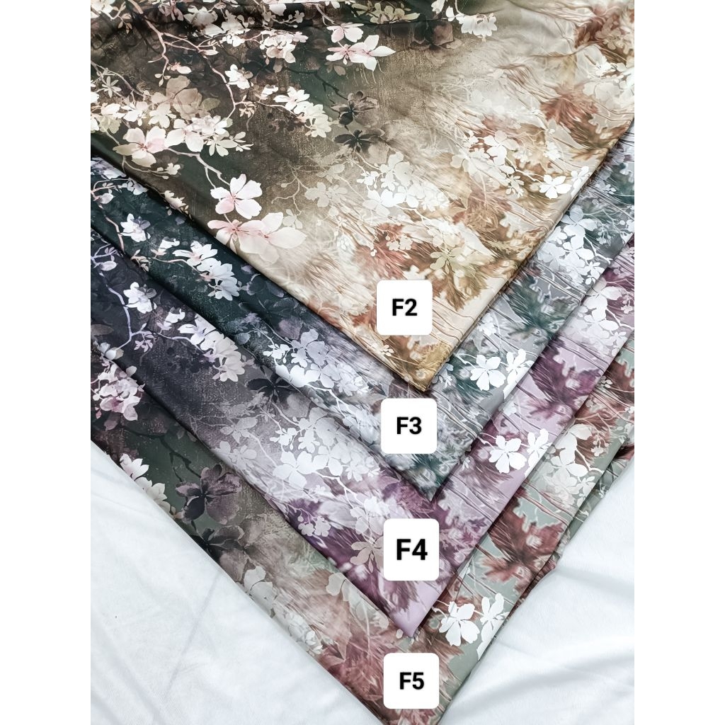 KAIN SATIN MOTIF ||  harga per setengah meter