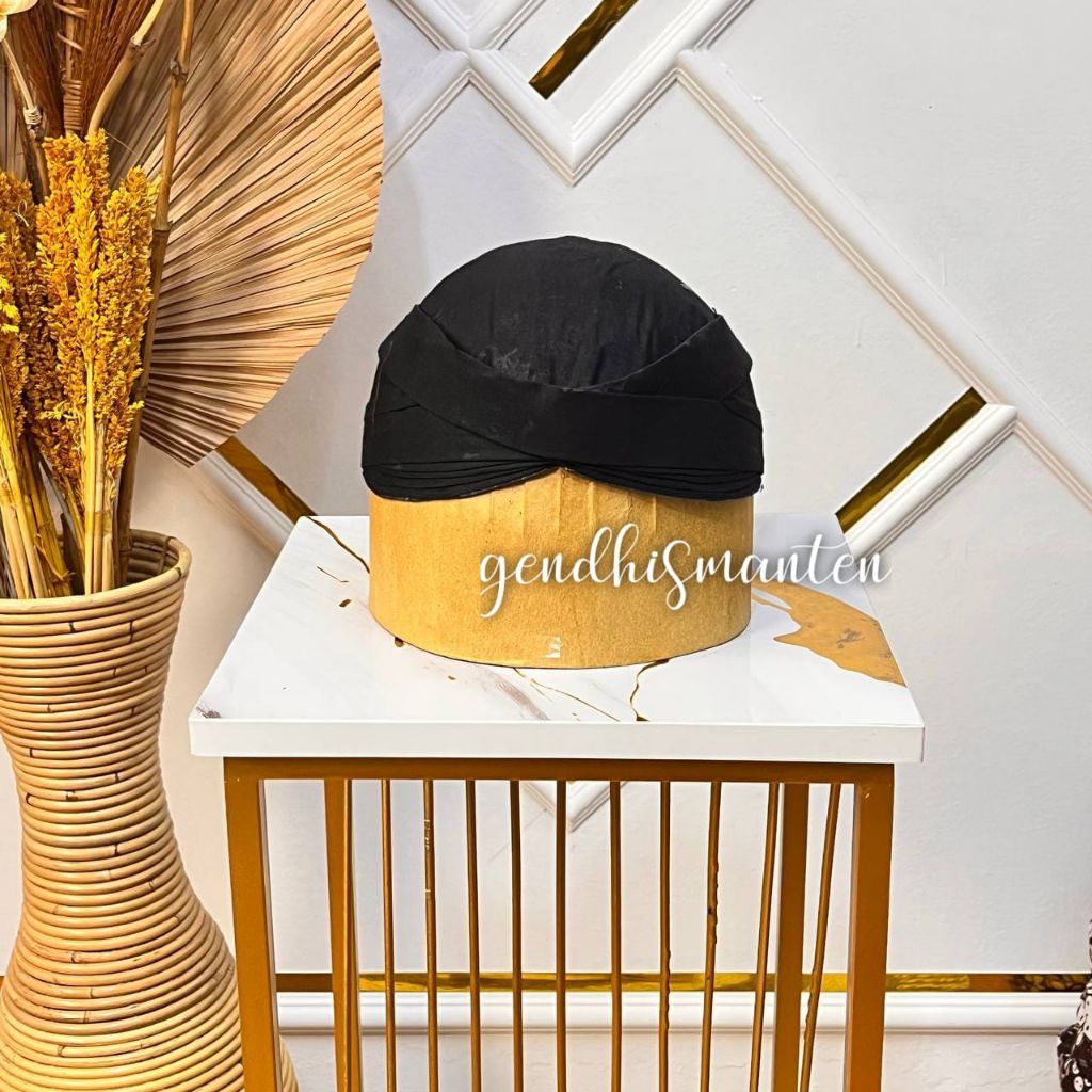 Blangkon Solo Polos - Warna Hitam