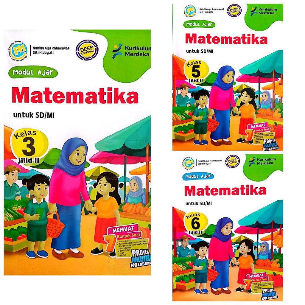 LKS PUSTAKA PERSADA SD MI MATEMATIKA KELAS 3 5 6 SEMESTER 2 GENAP TA.2025/2026 KURIKULUM MERDEKA | P
