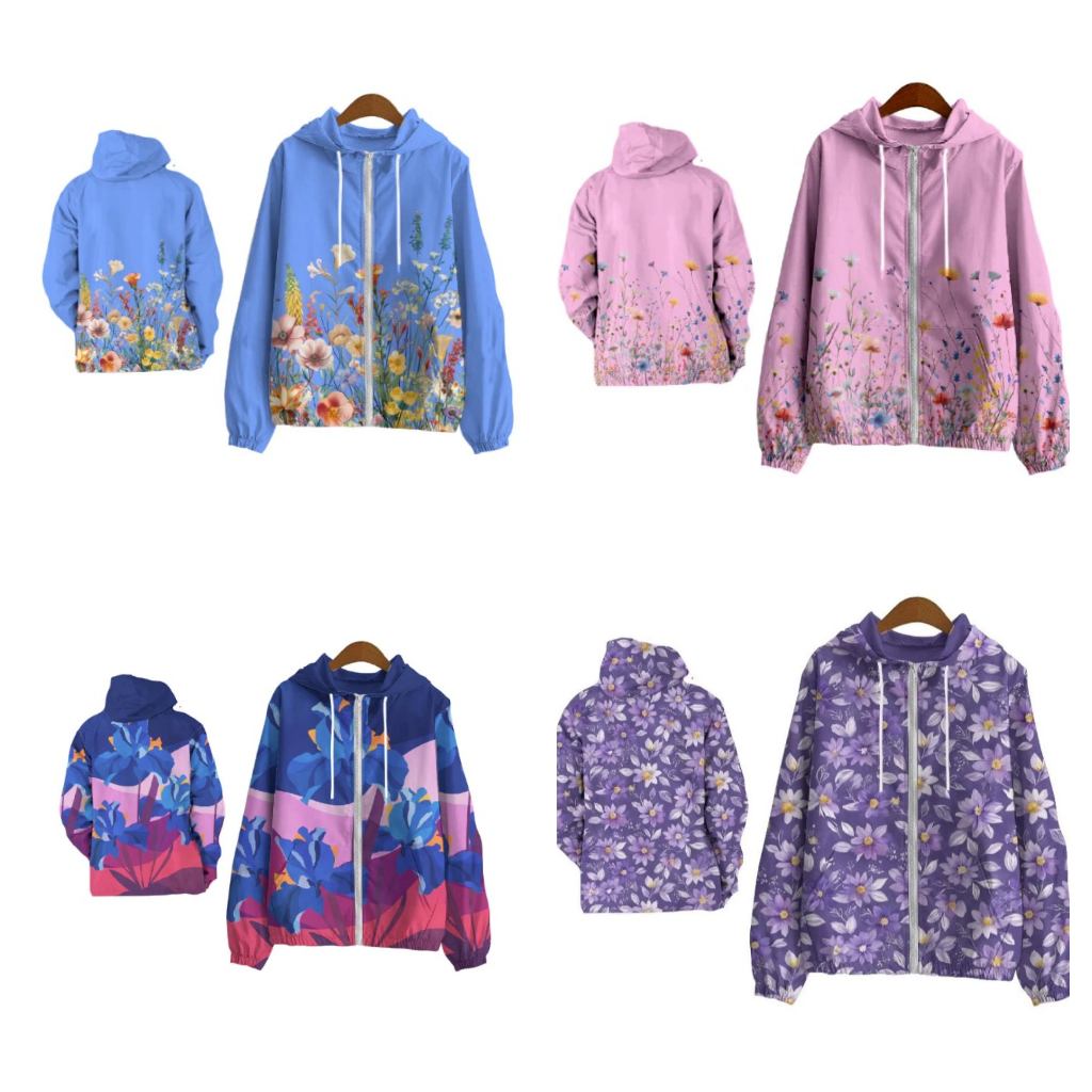 Jaket Parasut Wanita Printing Jumbo / jaket parasut Big Size / jaket parasut over size pria dan wani