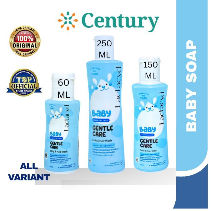 Lactacyd Body & Hair Wash Gentle Care / Body & Hair Wash Extra Milky / 250 ml / 150 ml / 60 ml