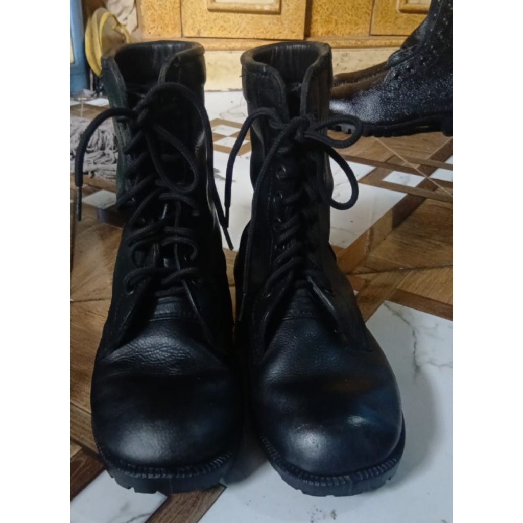 sepatu pdl TNI polri second formal