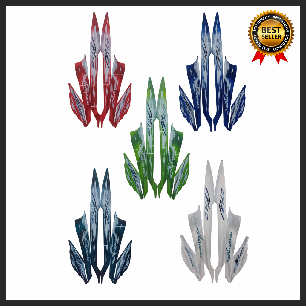 STIKER STRIPING STANDART MIO SPORTY 2009 LIS LES BODY MIO SPORTY 2009