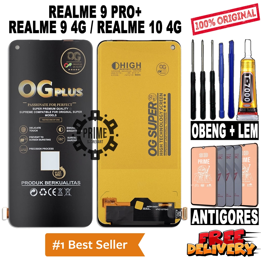 LCD TOUCHSCREEN REALME 9 PRO+ / REALME 9 4G / REALME 10 4G ORIGINAL OEM LCD FULLSET